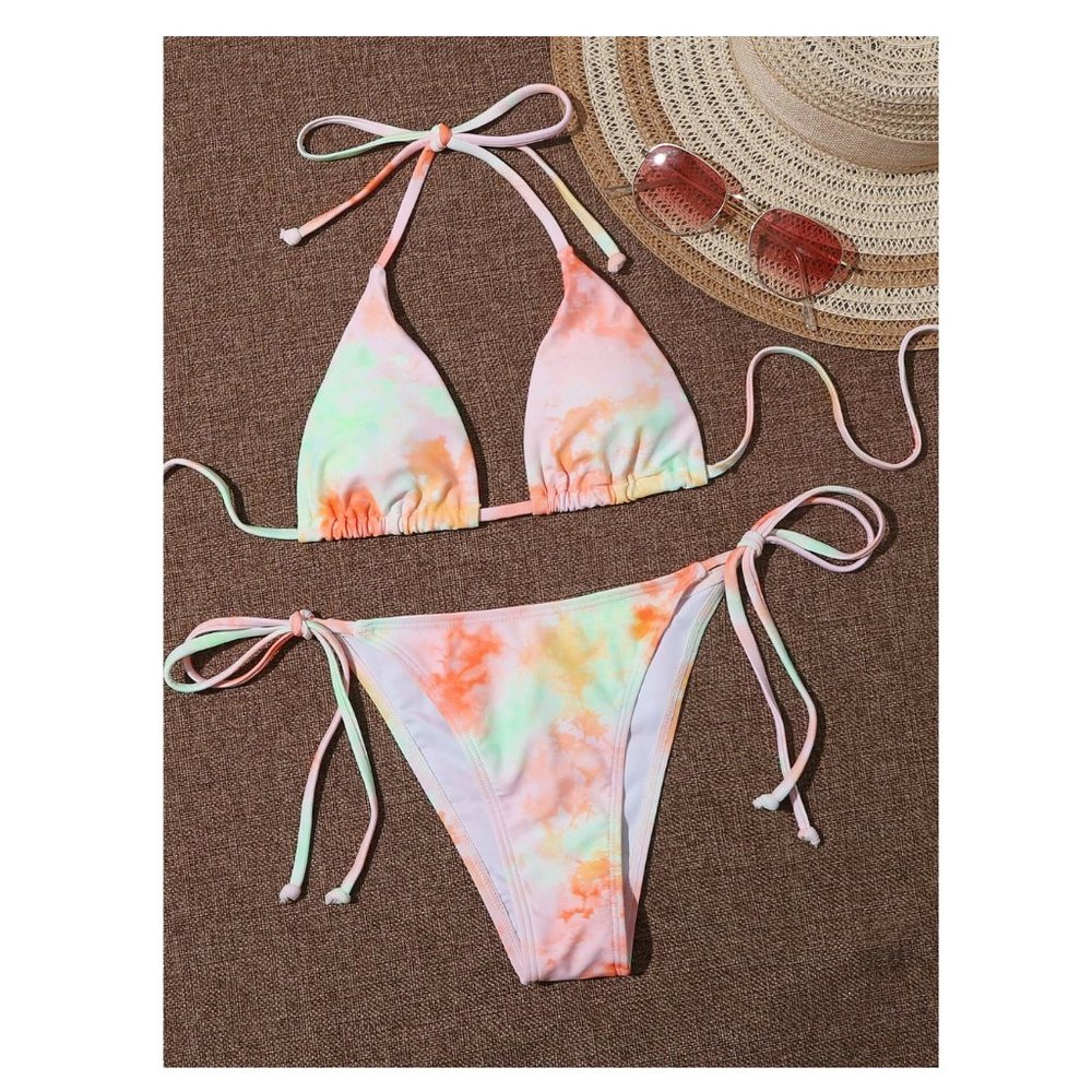 🏝 Tie Dye Triangle Bikini